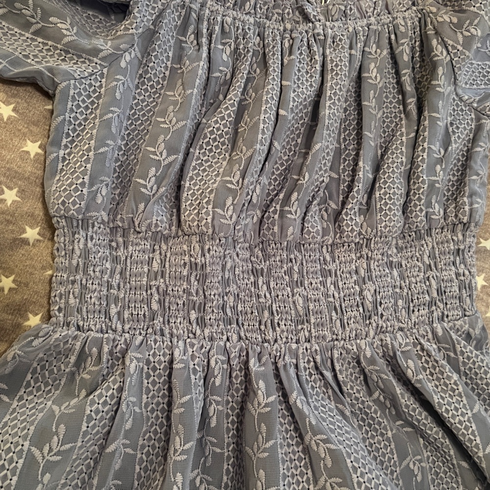 Wild Honey- eyelet lavender mini dress - size S- NWT - Picture 4 of 5